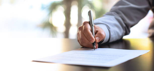 Signing a document